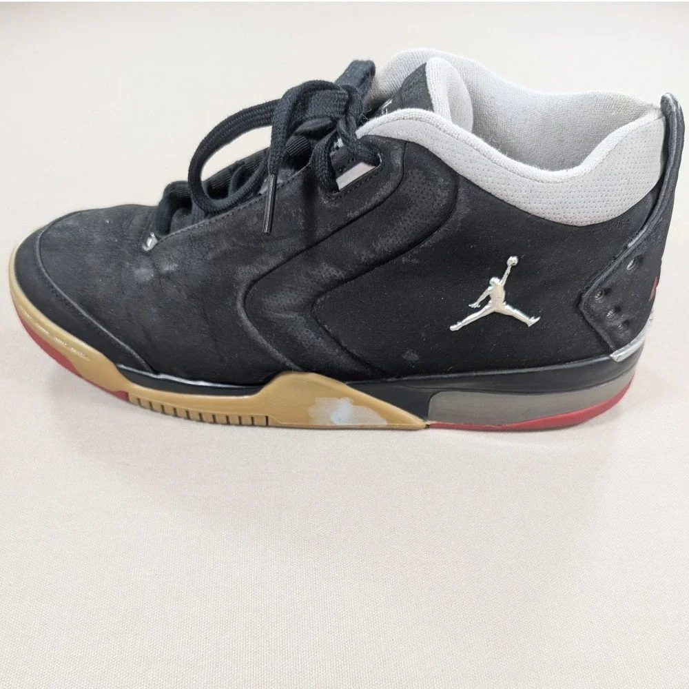 Nike Air Jordan Big Fund Bred Mens 10.5 Black Silver Red 310003-001 Sneakers